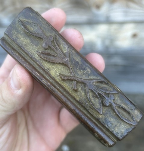 Tabatière bois sculptée - tabatière,