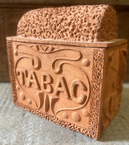 Tabatière terre cuite ancien - tabatière,